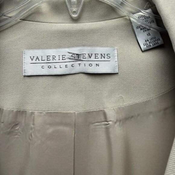 VTG - Valerie Stevens Collection Long Jacket Pant Suit - Sz 14 - Picture 3 of 5